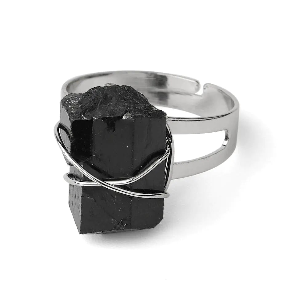 Natural Stone Crystal Ring