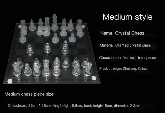 Mystic Glass Chess Set Sorceress Sanctuary