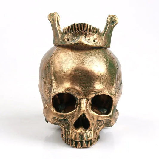 Golden Resin Skull Sorceress Sanctuary