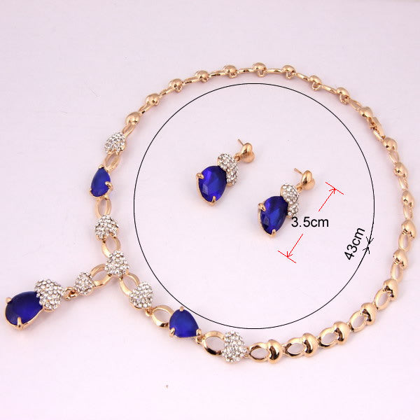 Crystal Necklace & Earring Set