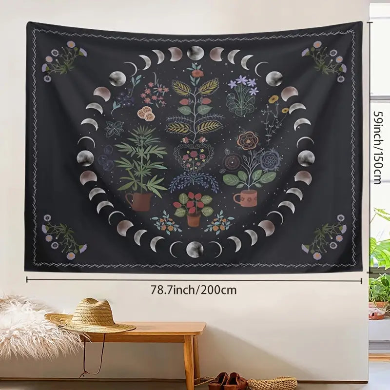 Botanical Moon | Phase Tapestry