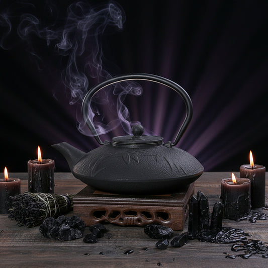 Japanese Cast Iron Teapot Set - Kung Fu Tea Ceremony Sorceress Sanctuary