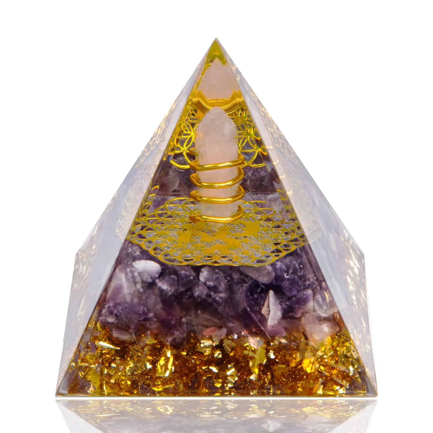 Orgone Healing Crystal Pyramid