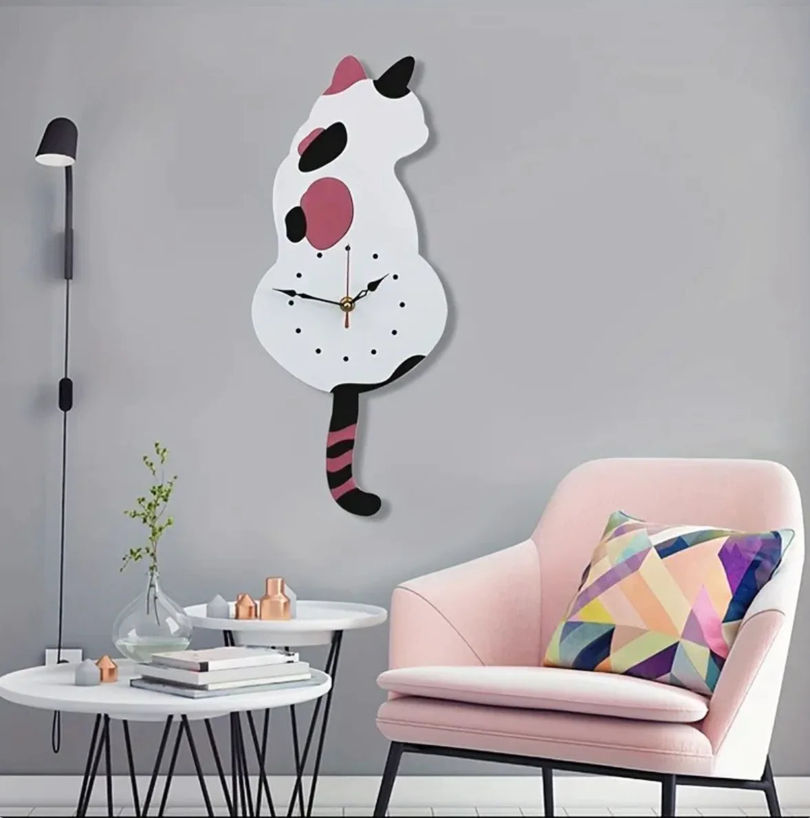 Mystical Cat Clock