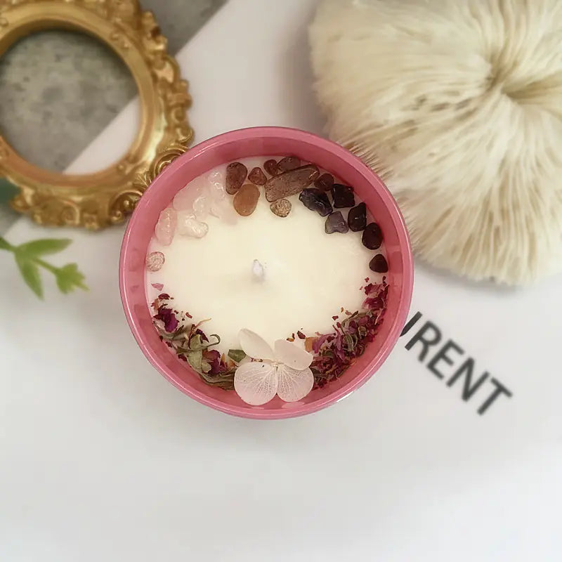 Dried Flower Scented Candle