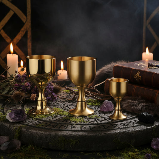 Brass Chalice Cup for Cocktails and Beverages Sorceress Sanctuary