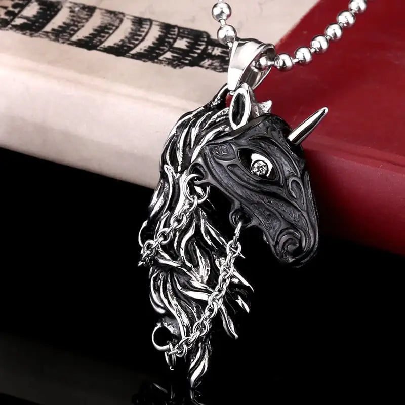 Horse Zodiac Amulet Necklace