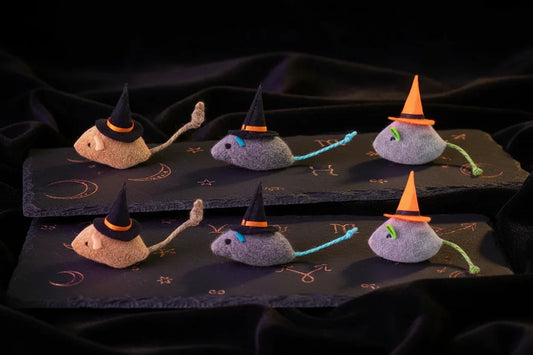6 Witch Mice | Cat Toys - Sorceress Sanctuary Magic hat