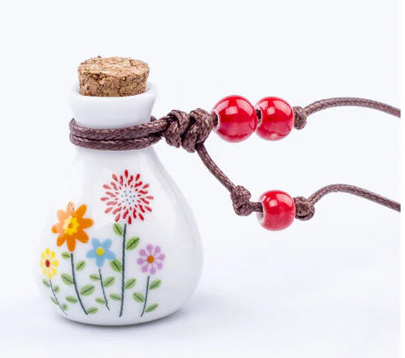 Ceramic Wish Bottle Necklace