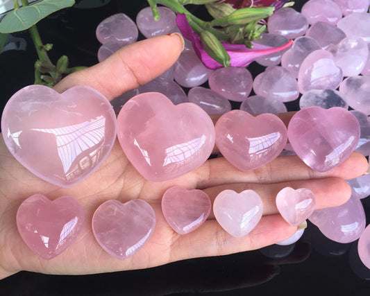 Heart Crystal | Natural Pink Quartz Sorceress Sanctuary