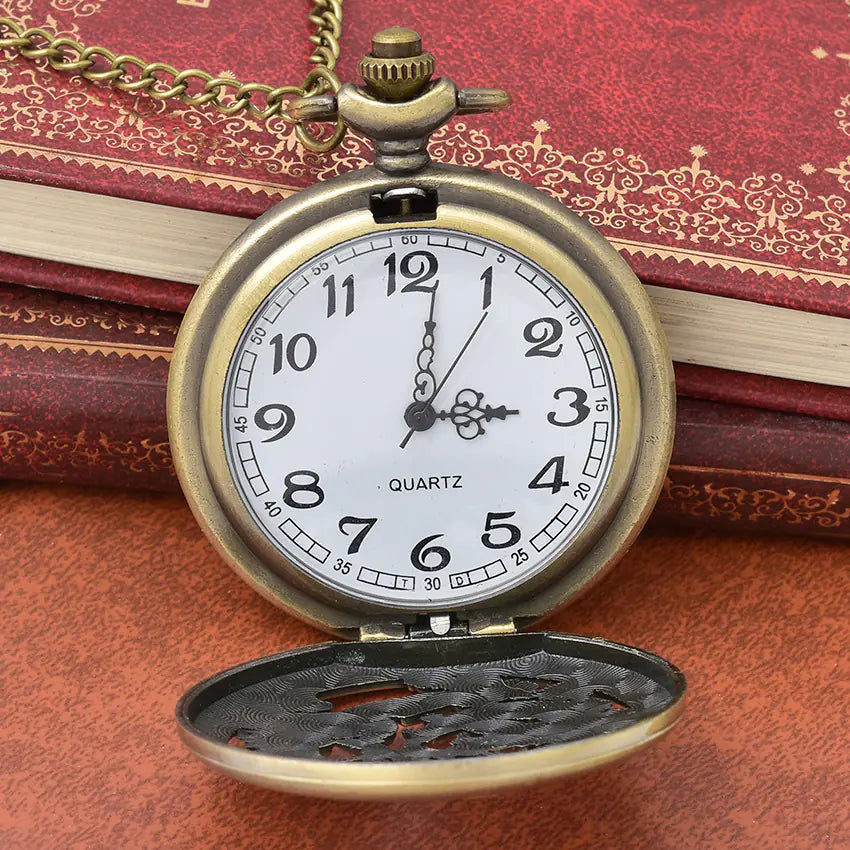 Stylish Hollow Bronze | Pocket Watch