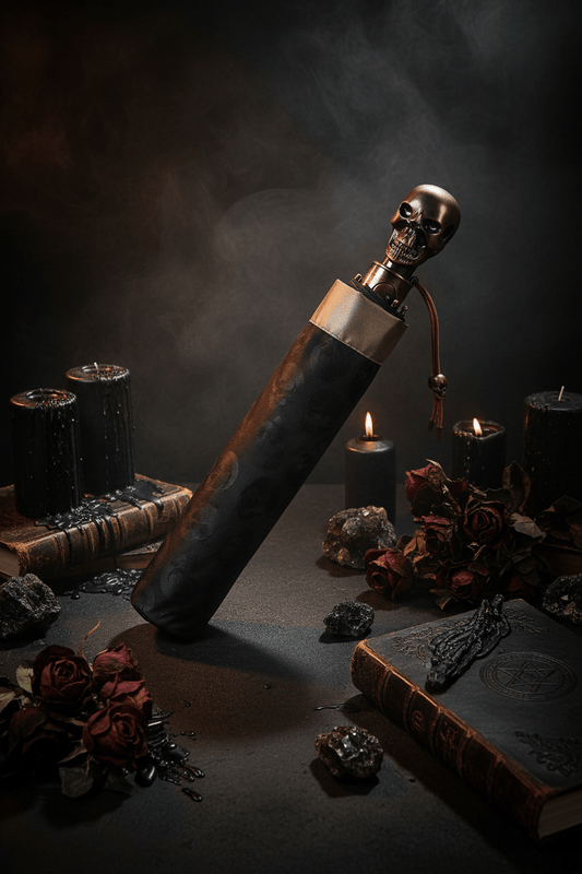 Folding Umbrella with Skull Design Sorceress Sanctuary