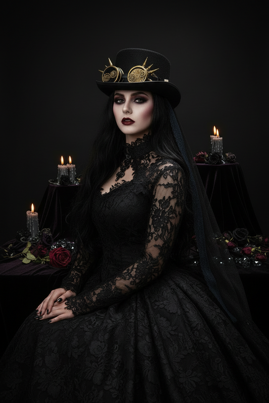 Steampunk Hat, Mini Top Hat for Performances Sorceress Sanctuary