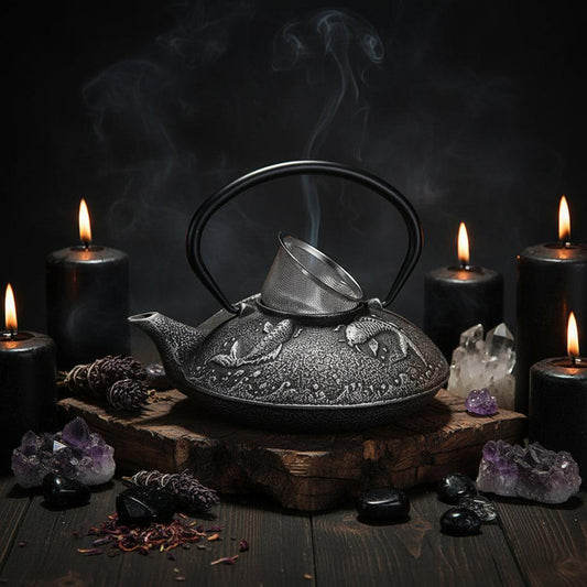 Cast Iron Kung Fu Tea Set with Large Capacity Teapot Sorceress Sanctuary