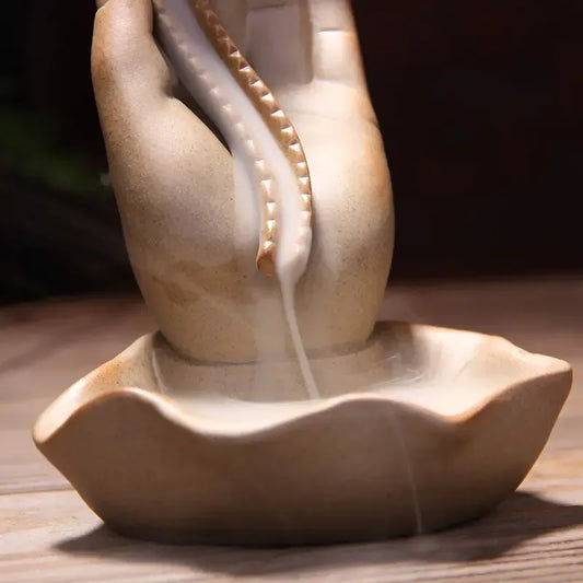 Zen Buddha Hand Incense Burner - Sorceress Sanctuary