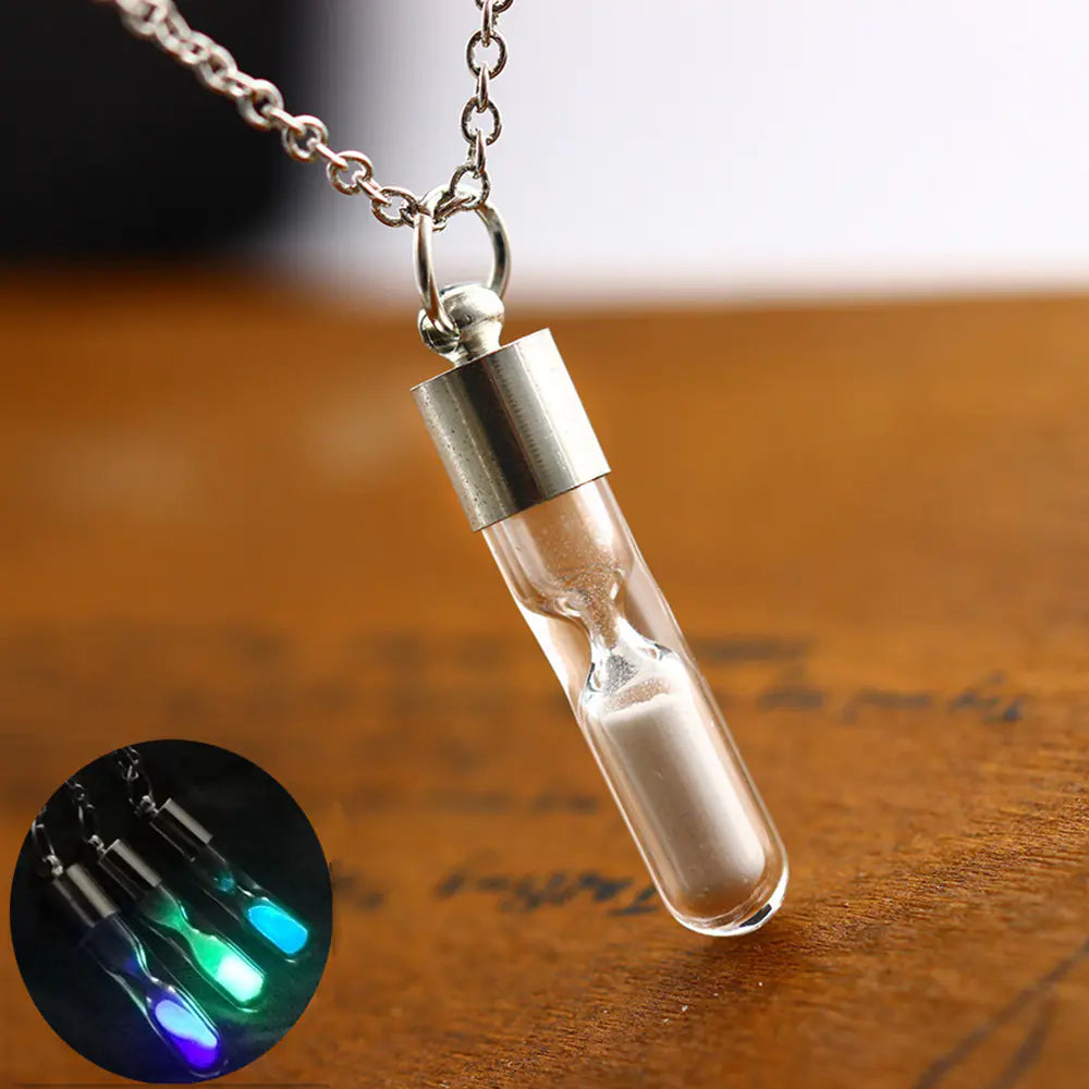 Glowing Hourglass | Crystal Necklace