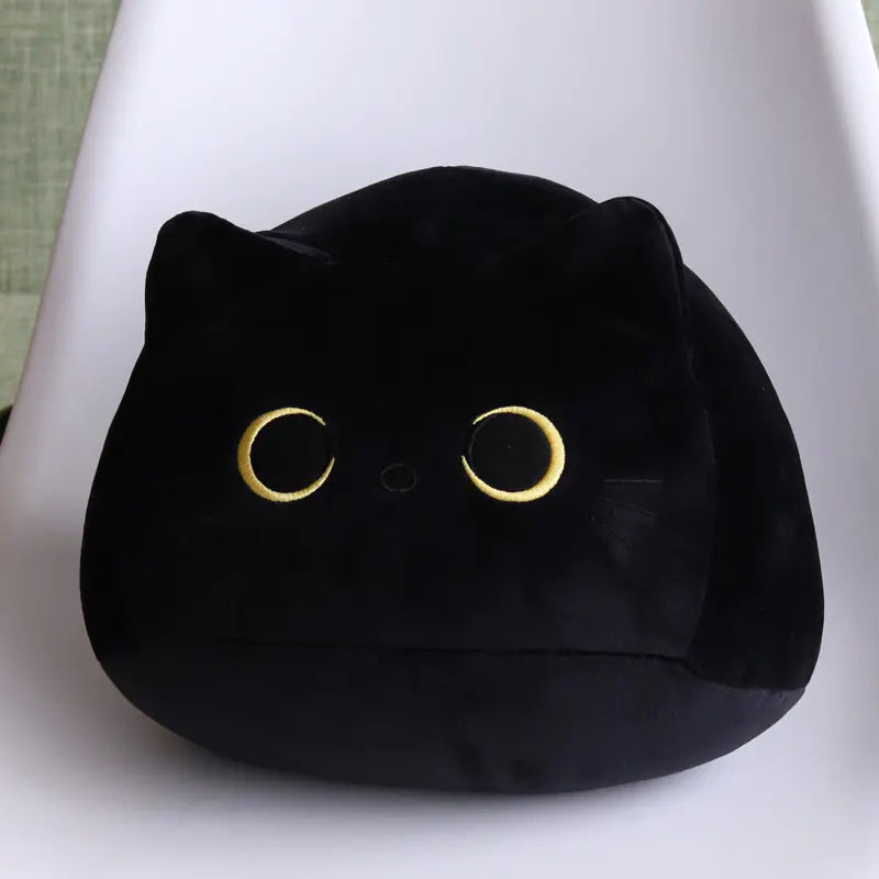 Cute Black Cat Plush Pillow