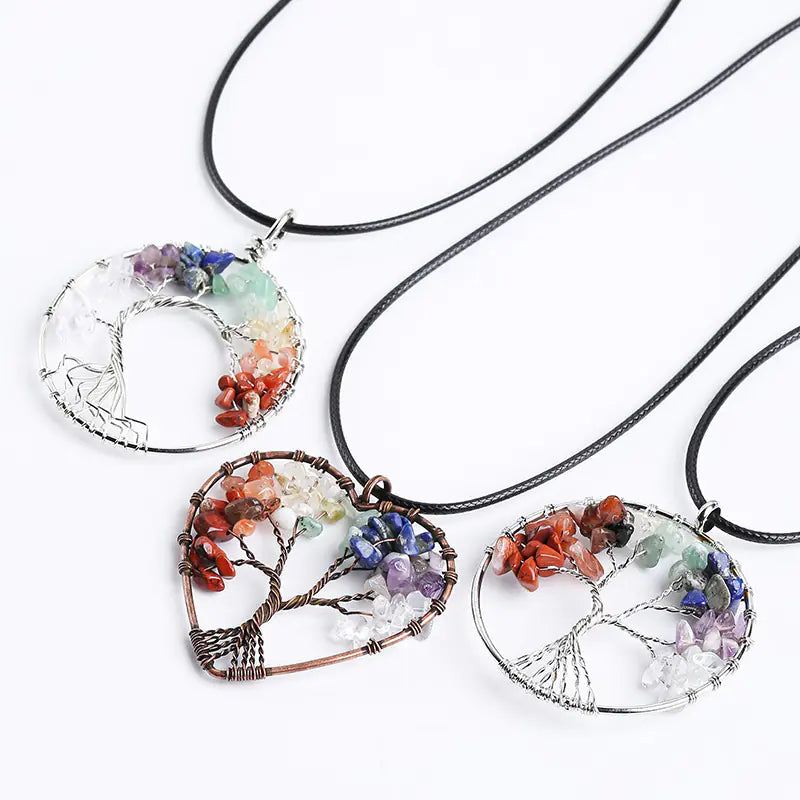 Enchanted Crystal Necklace | Tree Of Life
