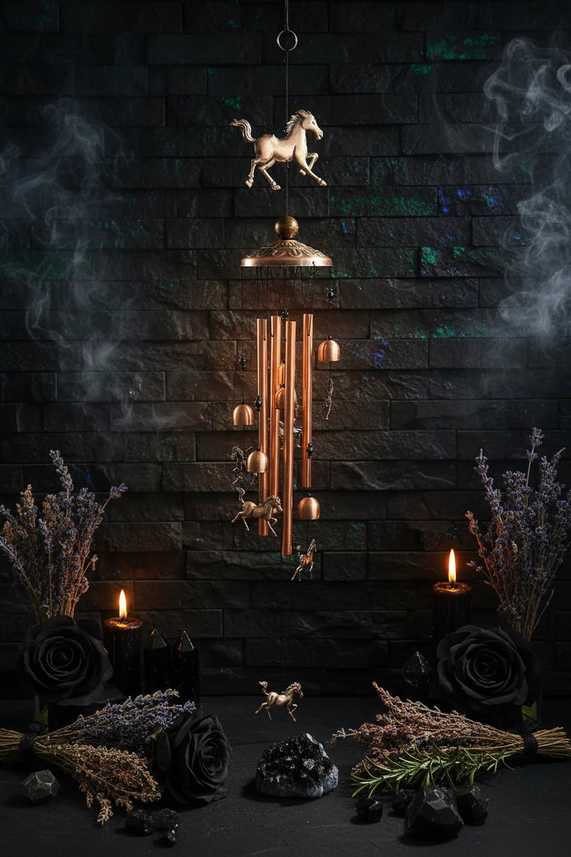 Animal Wind Chimes - Sorceress Sanctuary Black Turtle / 33 Inch-Flamingo Wind Chimes / 33 Inch-Magpie Wind Chimes / 33 Inch-Hummingbird Aeolian Bells / 33 Inch-Turtle Wind Chimes / 33 Inch