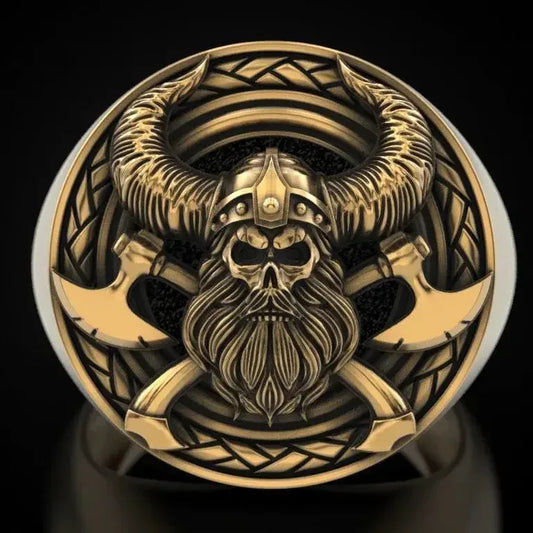 Viking Skull Ring - Sorceress Sanctuary