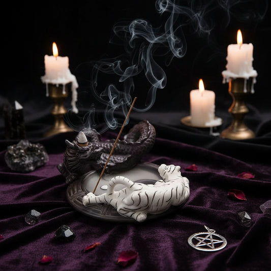 Balance Incense Burner - Sorceress Sanctuary Qinglong White Tiger-Fish dragon