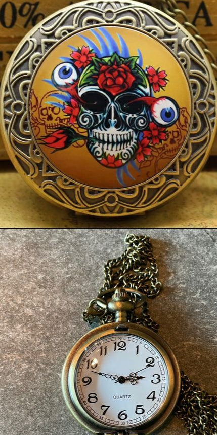 Antique Quartz Pocket Watch Sorceress Sanctuary