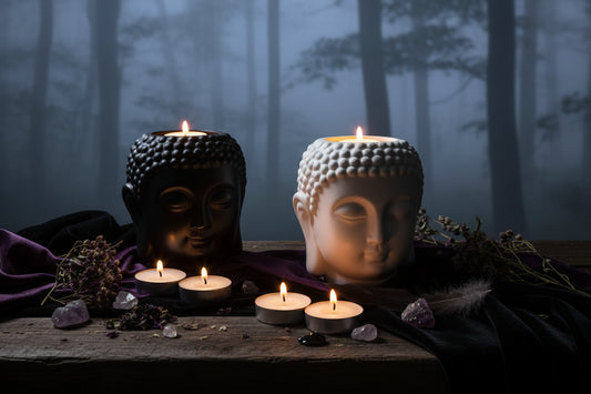 Buddha Head Incense - Sorceress Sanctuary black-white