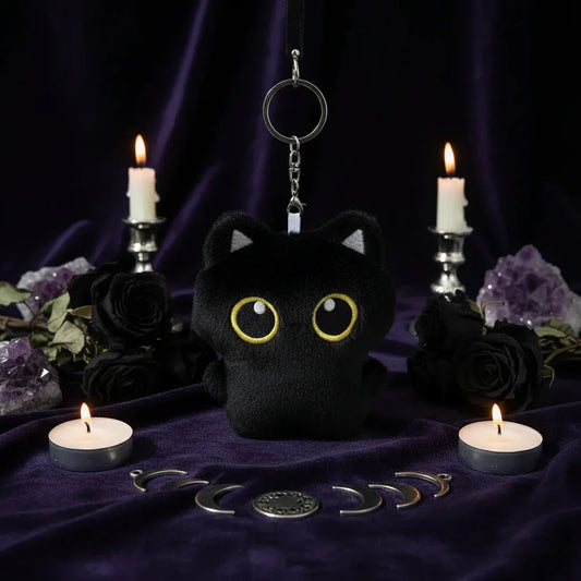 Cat Plush Keychain - Sorceress Sanctuary (Black Cat) / 12cm