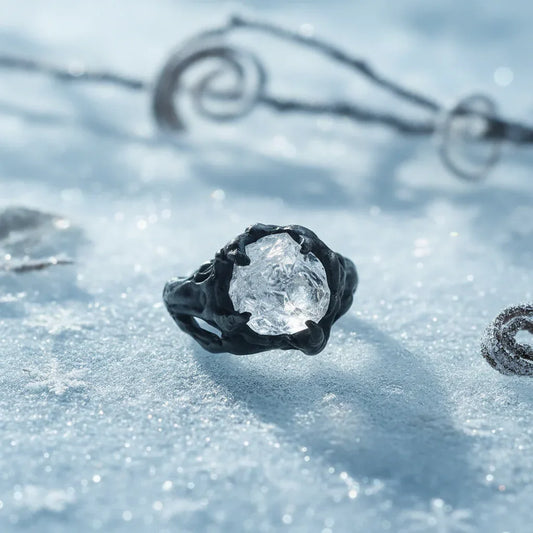 Crystal Ice Ring - Sorceress Sanctuary Black / 5-Black / 6-Black / 7-Black / 8-Black / 9