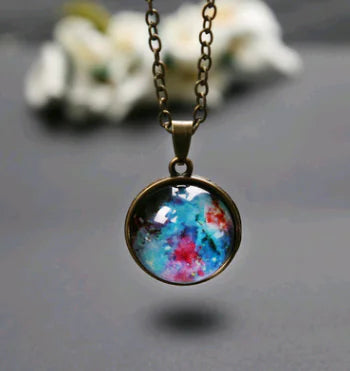 Double-Sided Glass Ball Necklace