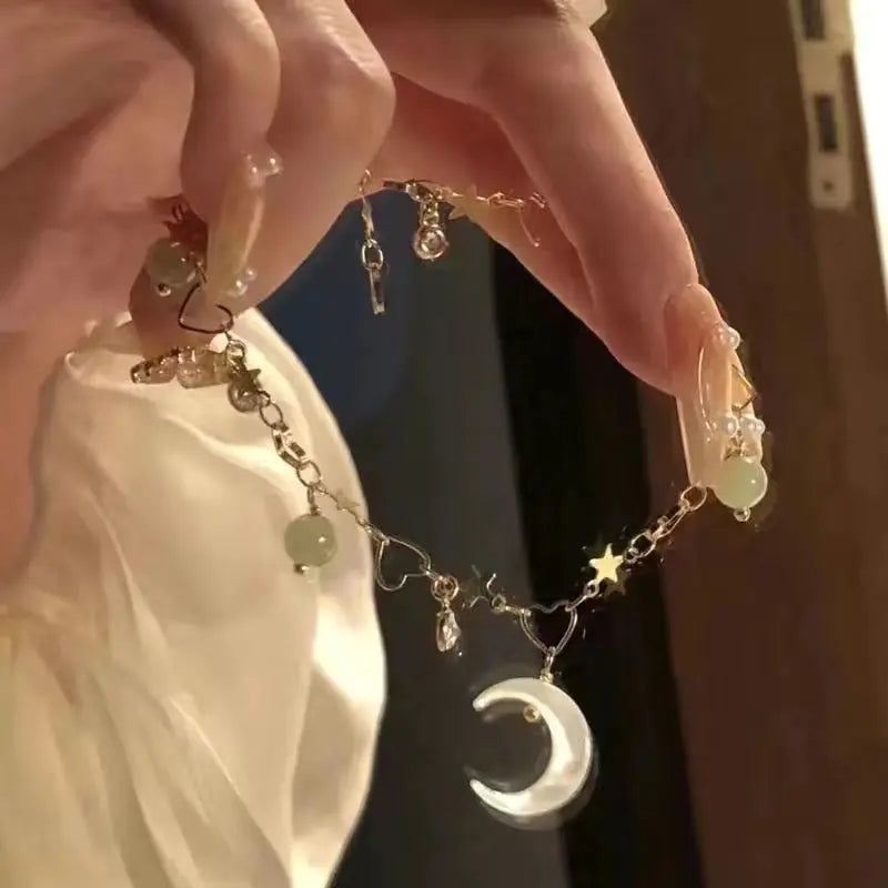 Mountain Crescent Pearl Bracelet