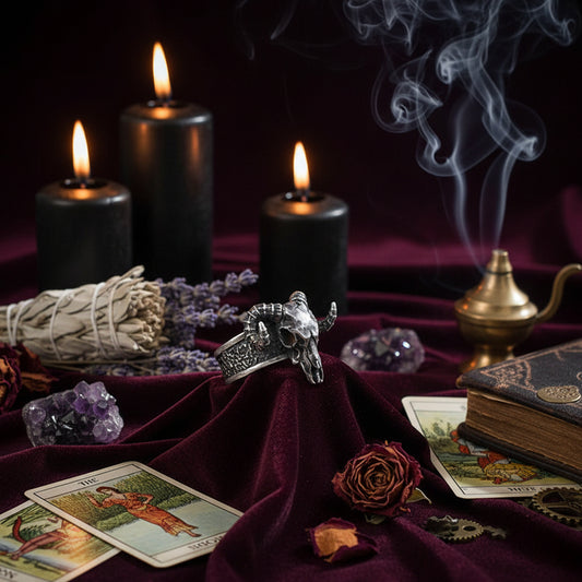 Devil Horn Ring - Sorceress Sanctuary Adjustable opening / Retro