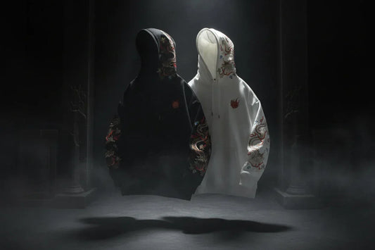 Dragon Embroidered Hoodie - Sorceress Sanctuary Black / M-Black / L-Black / XL-Black / XXL-Black / 3XL