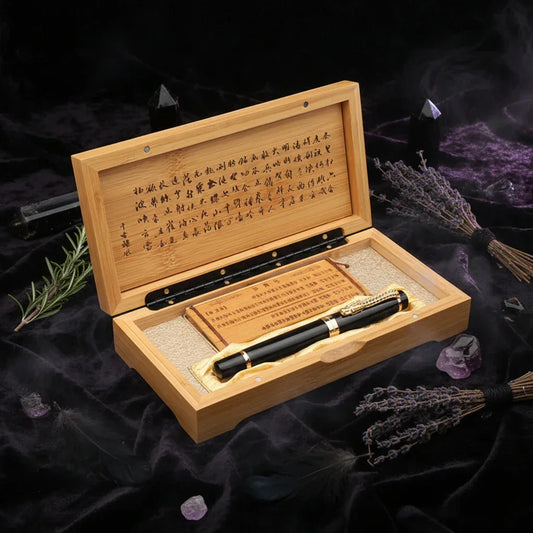 Dragon Luxury Pen - Sorceress Sanctuary Silver-Black-Bronze-Gold