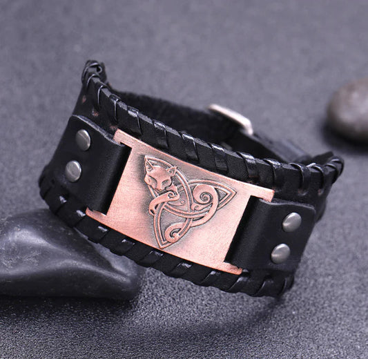 Antique Fox Leather Bracelet Sorceress Sanctuary