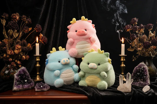 Cute Dragon Pig Plush Familiar - Sorceress Sanctuary