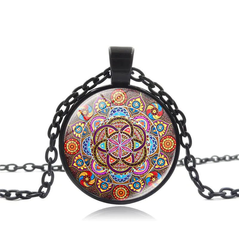 Vintage Mandala Chakra Necklace