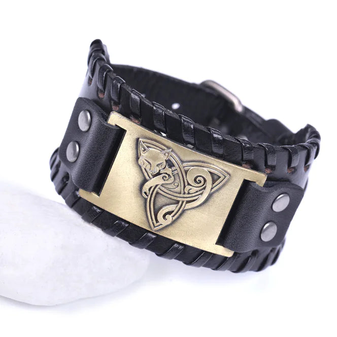 Antique Fox Leather Bracelet Sorceress Sanctuary