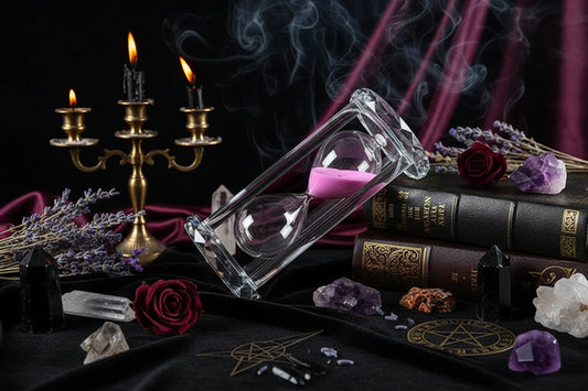 Enchanted Crystal Hourglass - Sorceress Sanctuary Lovely powder (15 minutes)-Lovely powder (30 minutes)-Lovely powder (60 minutes)-Dream Blue (15 minutes)-Dream Blue (30 minutes)