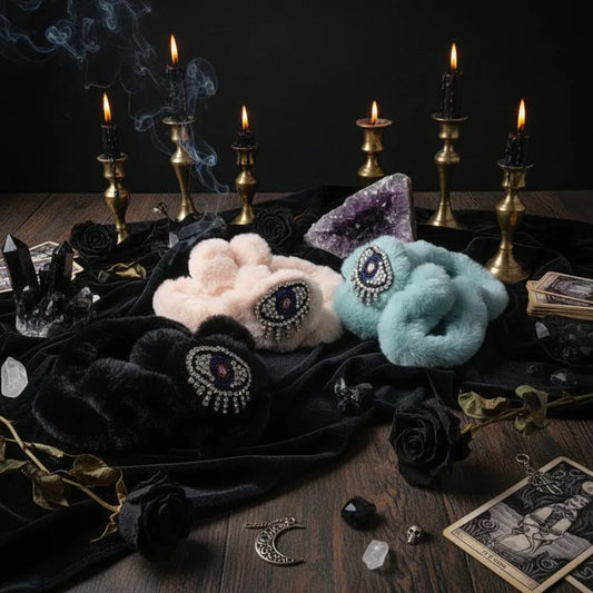 Evil Eye Slippers - Sorceress Sanctuary Black / 37-Blue / 36-Blue / 38-Blue / 37-Beige / 39