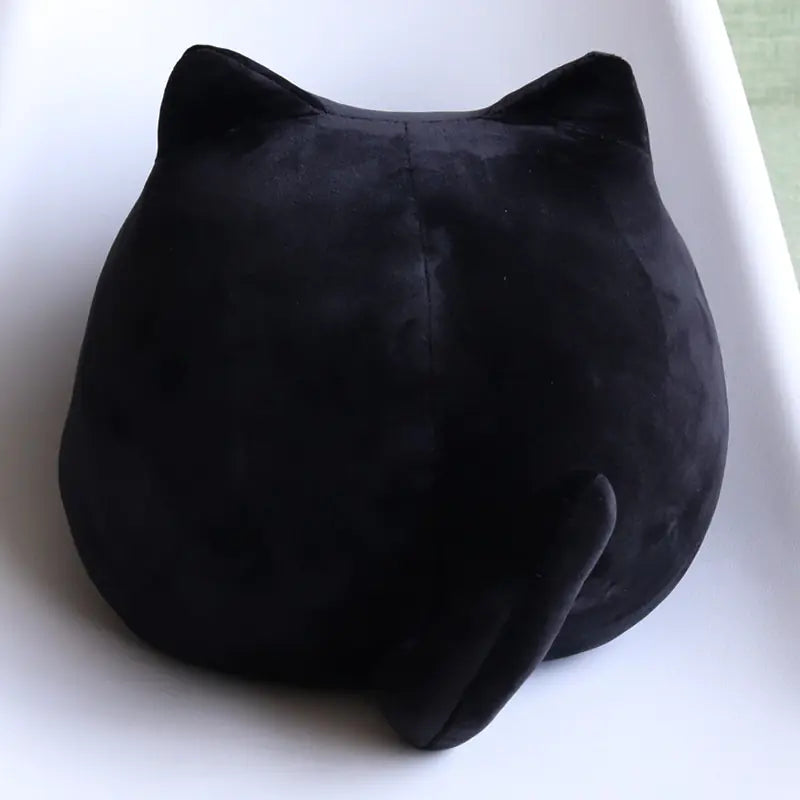 Cute Black Cat Plush Pillow