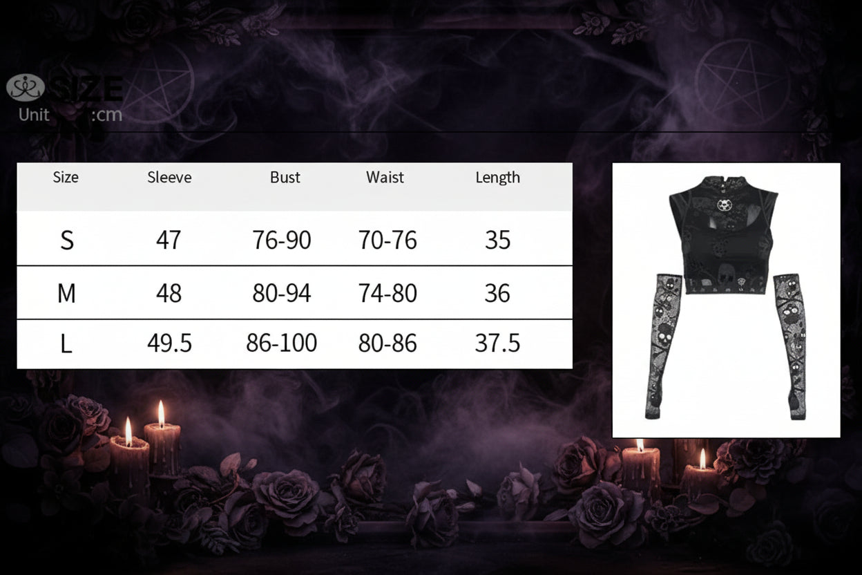 Gothic Vest Set - Sorceress Sanctuary Black / L-Black / M-Black / S