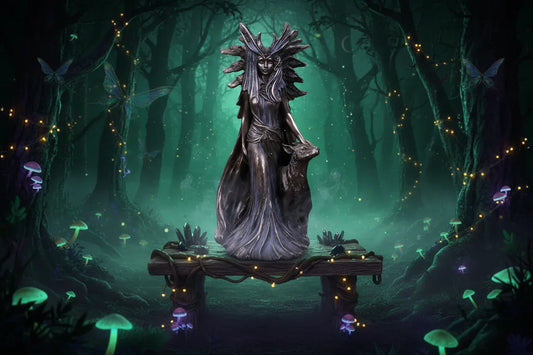 Hecate Statue - Sorceress Sanctuary Hecate Greek Goddess of Magic with Her Hounds