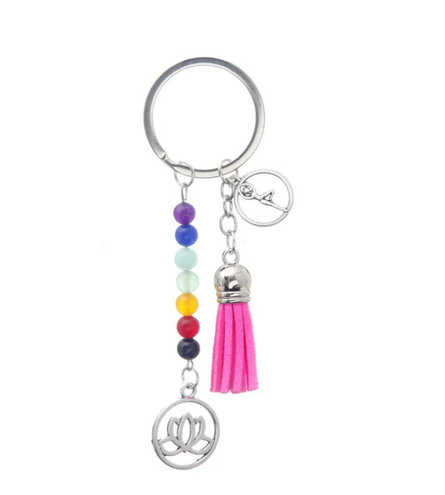 Chakra Lotus Talisman Keychain