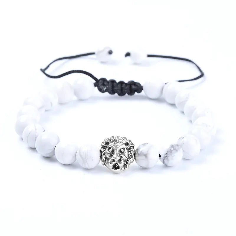 Black Dragon & Lion Head Bracelet Sorceress Sanctuary
