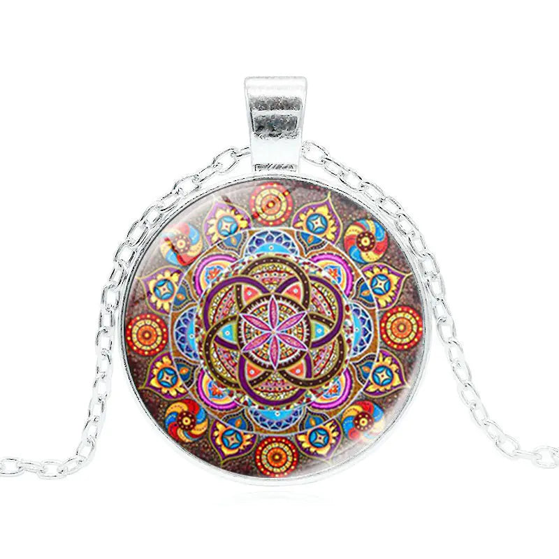 Vintage Mandala Chakra Necklace