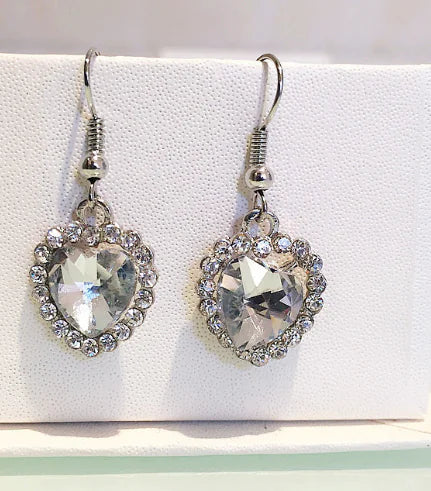 Ocean Heart Crystal Earrings Sorceress Sanctuary