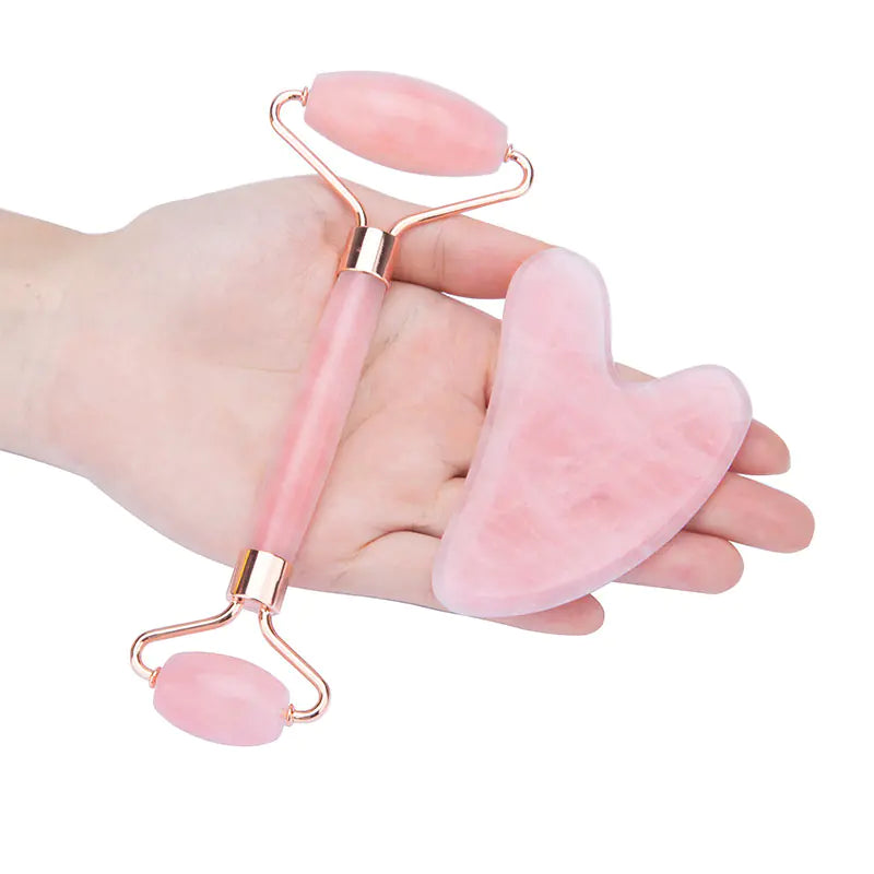 Natural Pink Crystal Gua Sha Board