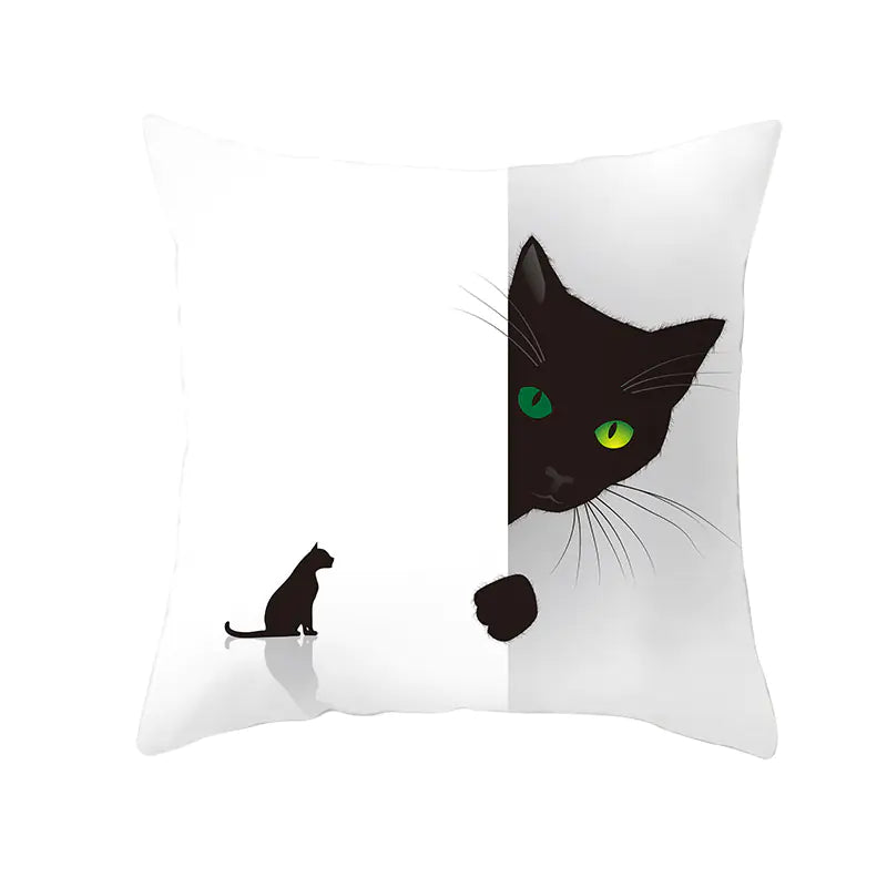 Halloween Witchy Cat & Pumpkin | Pillowcases Sorceress Sanctuary