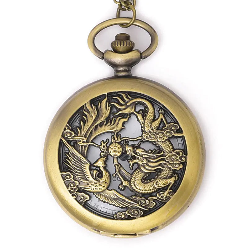 Stylish Hollow Bronze | Pocket Watch